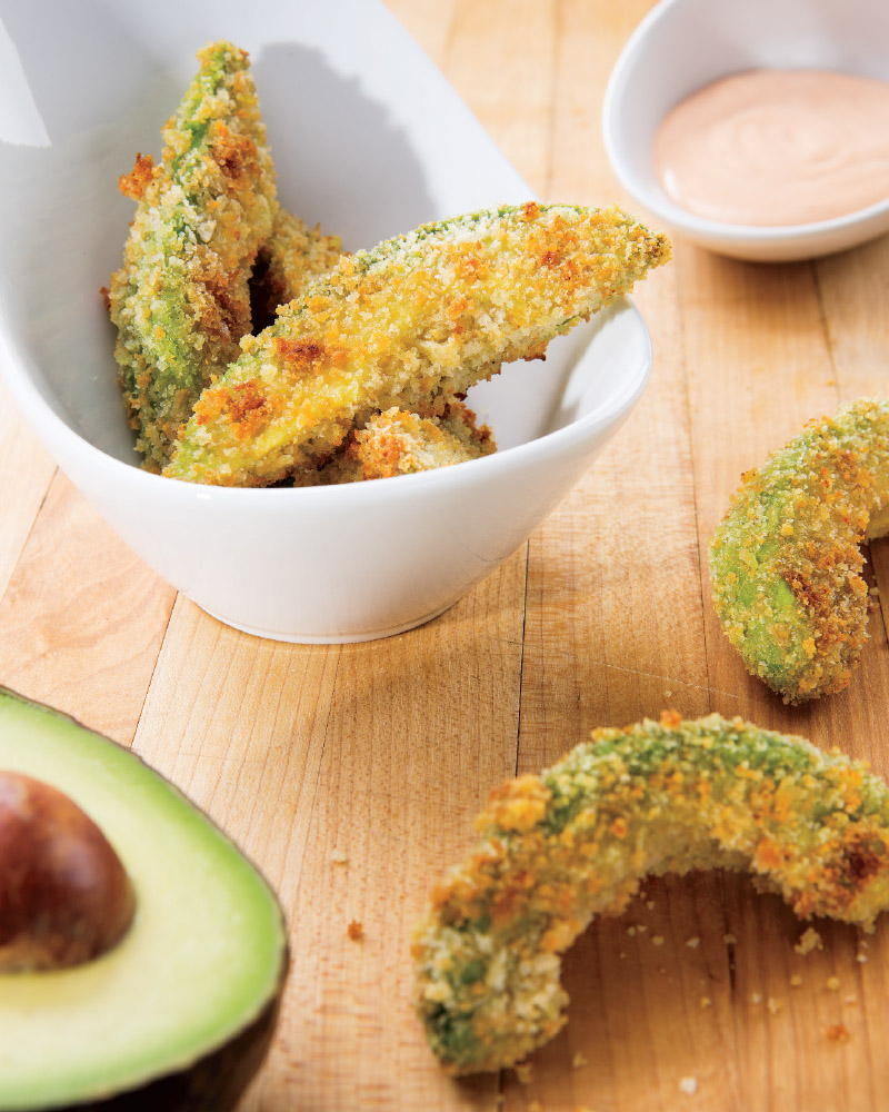 Avocado Fries with Sriracha Dip