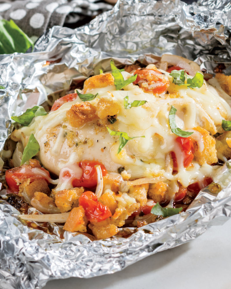 Foil-Pack Bruschetta Chicken