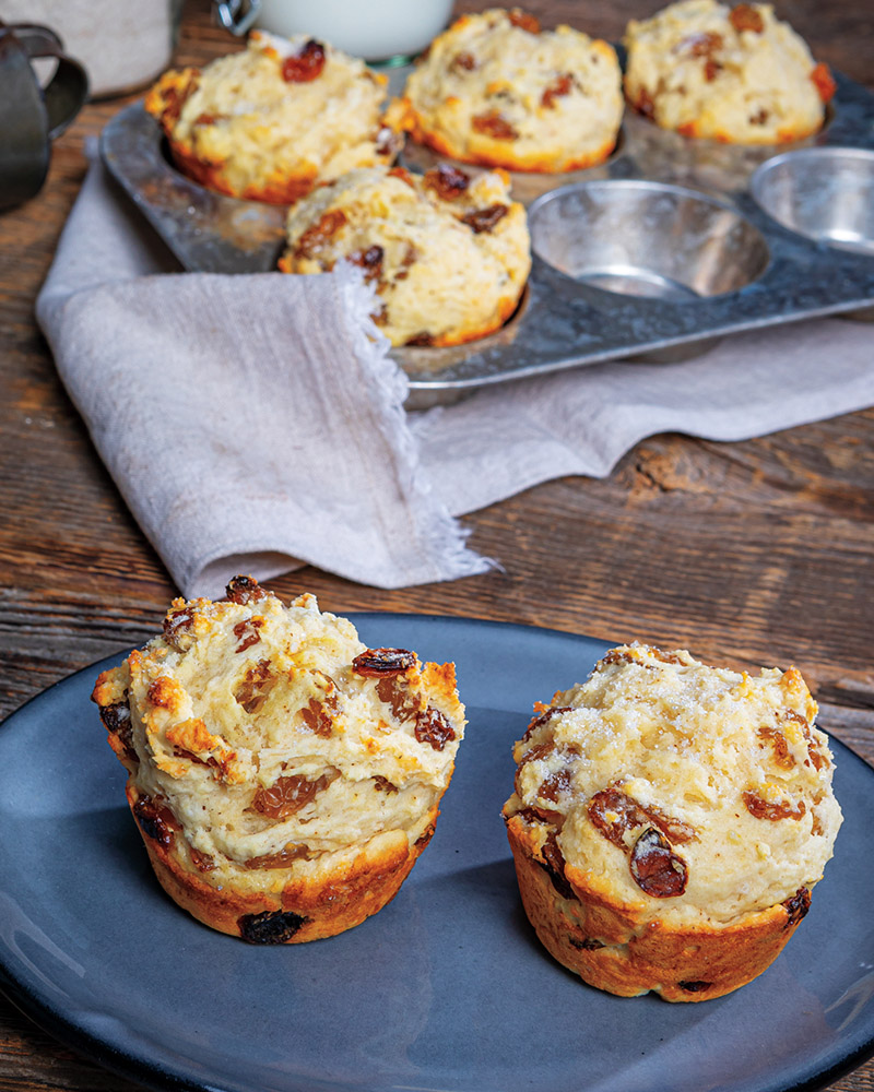 Golden Raisin Irish Soda Bread Muffins