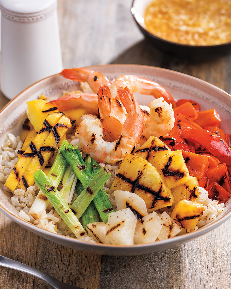 Grilled Hawaiian Shrimp Bowl