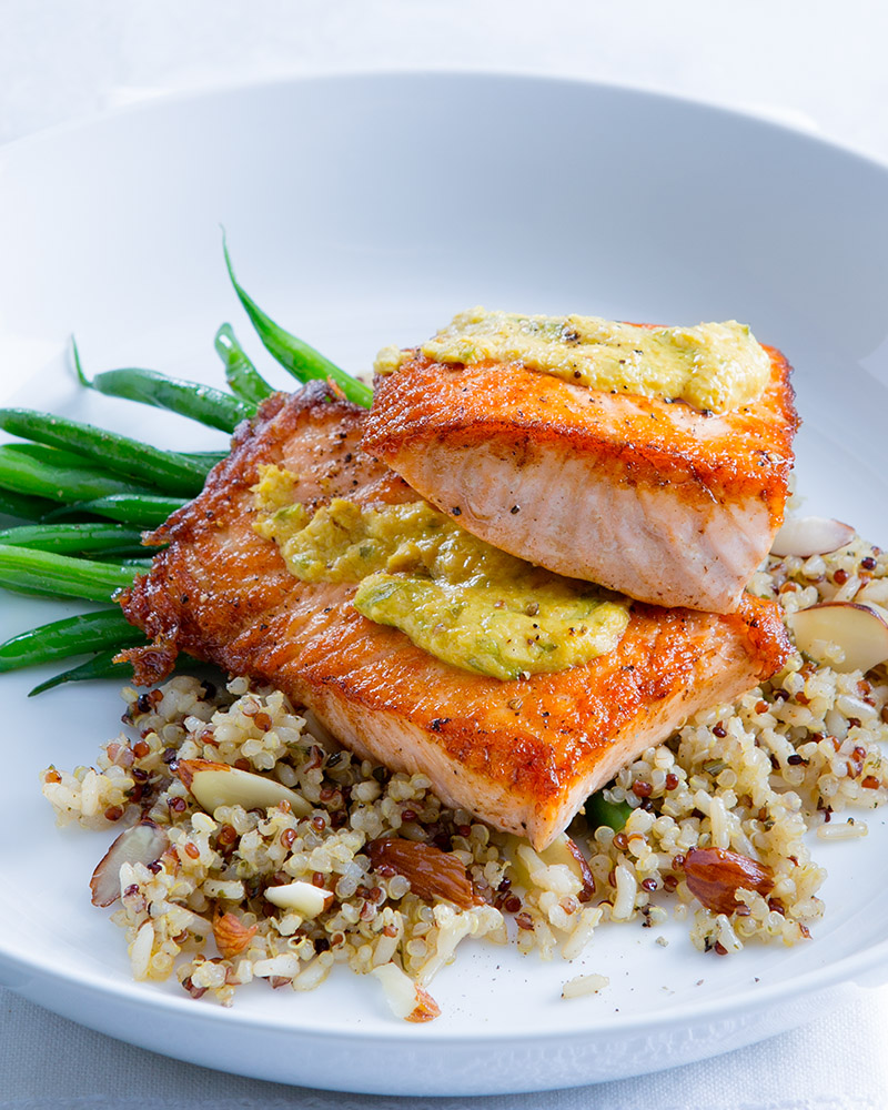 Horseradish-Mustard Salmon