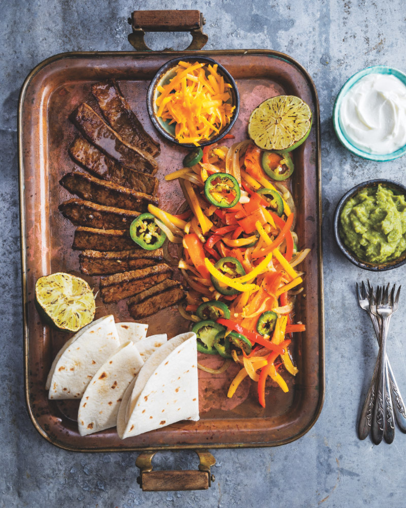 Sheet Tray Steak Fajitas