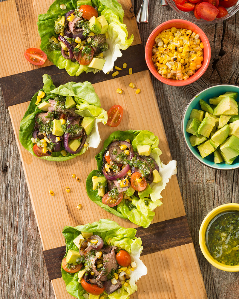 Summertime Steak Lettuce Wraps