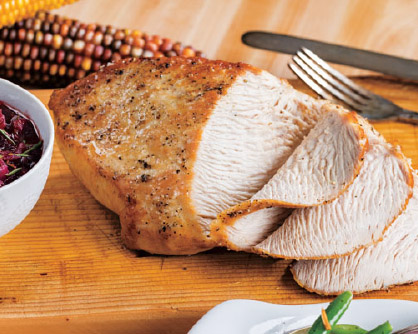 Turkey Breast with Balsamic-Cranberry Sauce