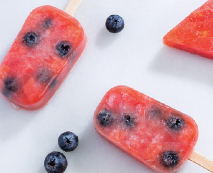 Watermelon-Blueberry Pops